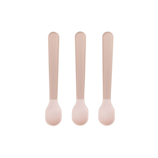 Foodie Easy-grip Baby Spoon 3-pack, powder, Done by Deer