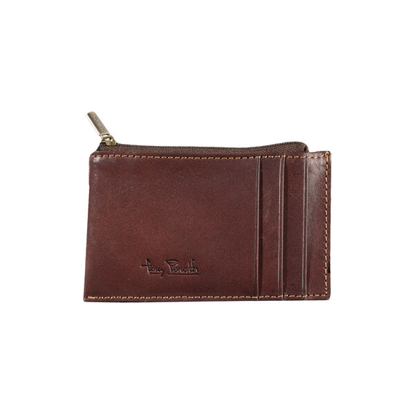 Creditcard zip wallet, dark brown Creditcard zip wallet, dark brown, Tony Perotti