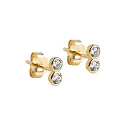 Twin&nbsp;CZ studs, ENAMEL Copenhagen