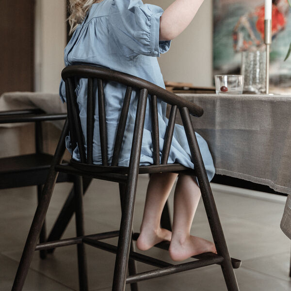 Saga Highchair, smoked oak Saga Highchair, smoked oak, OAKLINGS