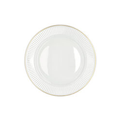Pliss&eacute; Plate &Oslash; 22 cm, white/gold, Pillivuyt