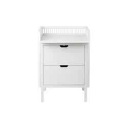 Sebra Changing Unit with Drawers, classic white, Sebra