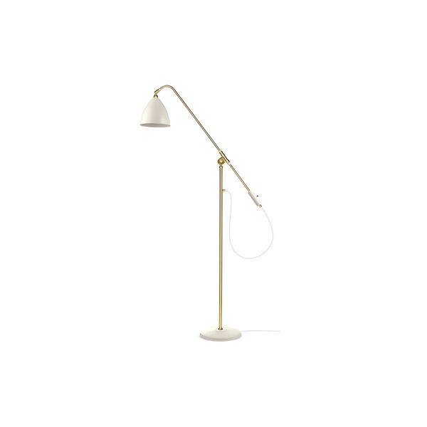 Bestlite BL4 Floor Lamp, soft white semi matt/brass, GUBI