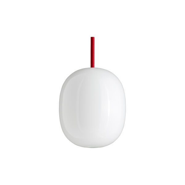 Superæg 200 Pendant, opal/red Superæg 200 Pendant, opal/red, Piet Hein