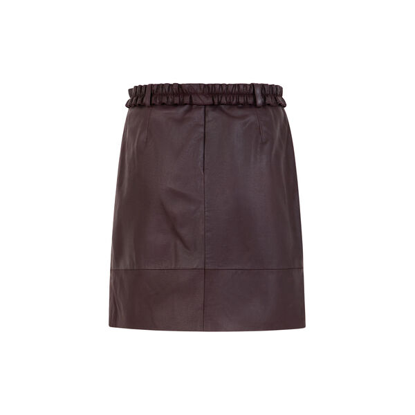 Leather miniskirt, bordeaux Leather miniskirt, bordeaux, Coster Copenhagen