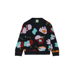 Jaquard Sweater, dark navy, FUB