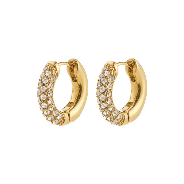 TATUM hoops Small, gold plated, Pilgrim