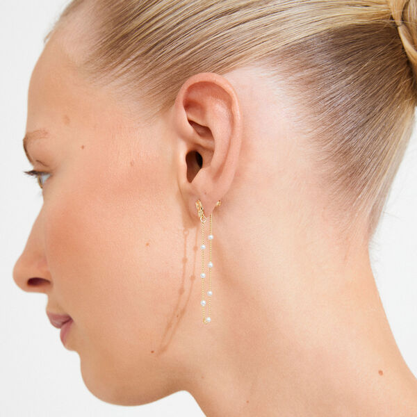 AERUN earrings, gold plated, Pilgrim
