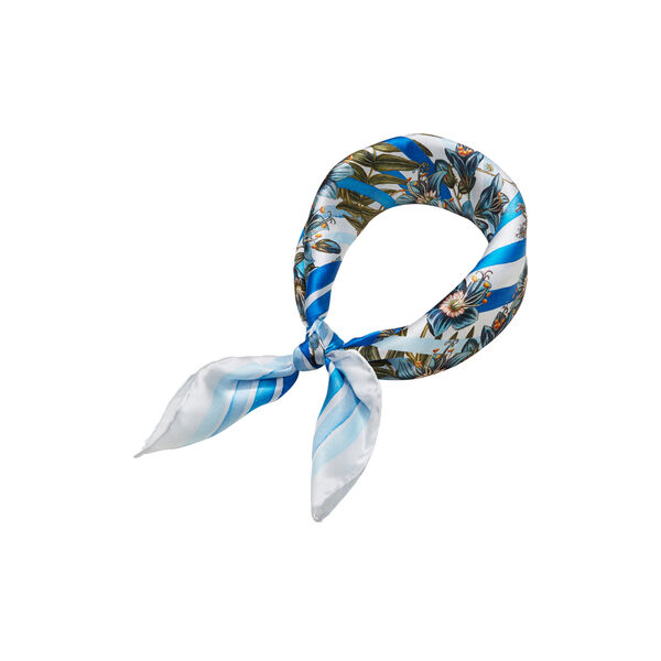 Royal Blue Striped scarf, Flora Danica Denmark