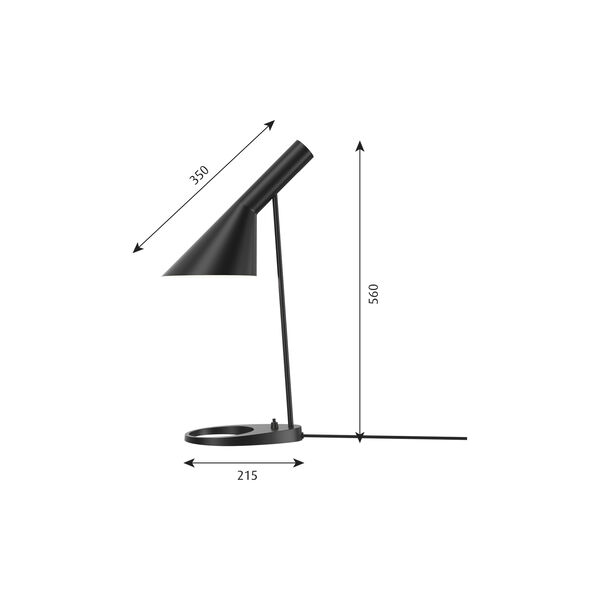 AJ Table Lamp, black, Louis Poulsen