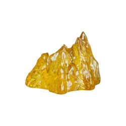 The Rock Candle Holder, yellow, Kosta Boda