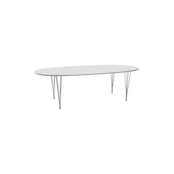 FH B614 Superellipse™ Dining Table, white, Fritz Hansen