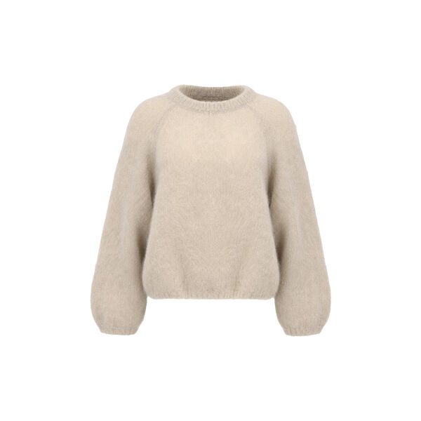 Rosie Mohair Knit Pullover | Beige, Americandreams