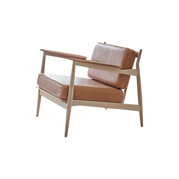 Model 107 Lounge Chair, cognac Model 107 Lounge Chair, cognac, Magnus Olesen Design