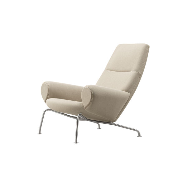 Wegner Queen Chair |  Warm Grey | Lounge Chair + Ottoman, Fredericia Furniture