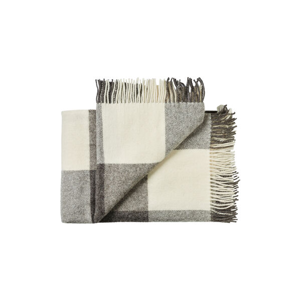 &AElig;r&oslash; Throw, 0101 grey white, Silkeborg Uldspinderi