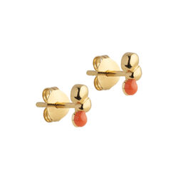 Nara Studs, light coral, ENAMEL Copenhagen