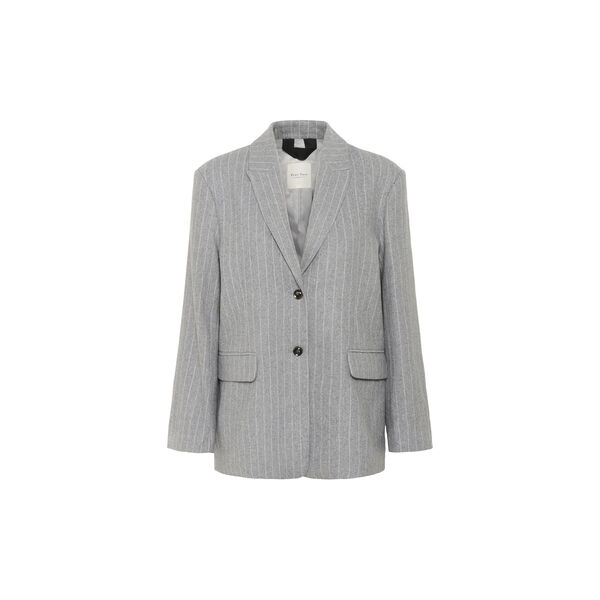 SomayaPW Blazer, medium grey pinstripe SomayaPW Blazer, medium grey pinstripe, Part Two