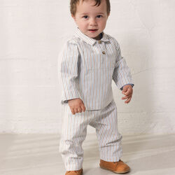 Panto Pants, blue iris stripe, MarMar Copenhagen