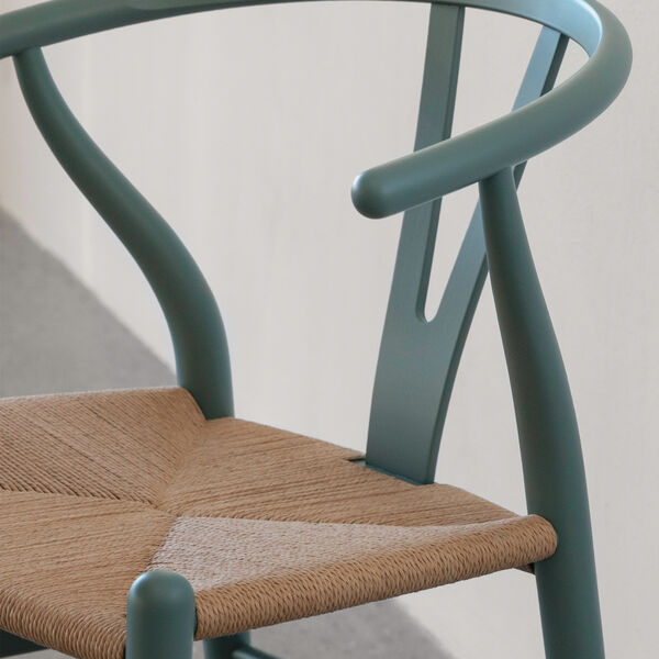 CH24 Wish Bone Chair, soft pewter, Carl Hansen & Søn