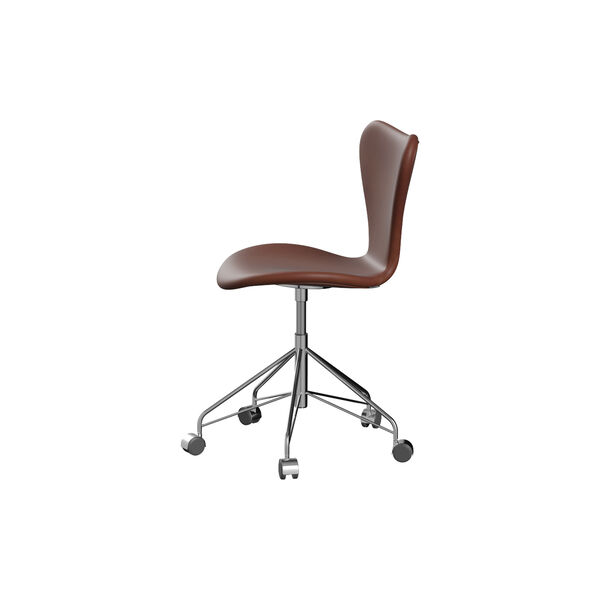 Series 7&trade; 3117 Fully Upholstered Office Chair, Grace Chestnut, Fritz Hansen