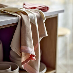 Blocks Tea Towel, rose, Södahl