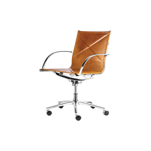 JOINT® 1211 Swivel Chair, cognac, Montana Furniture