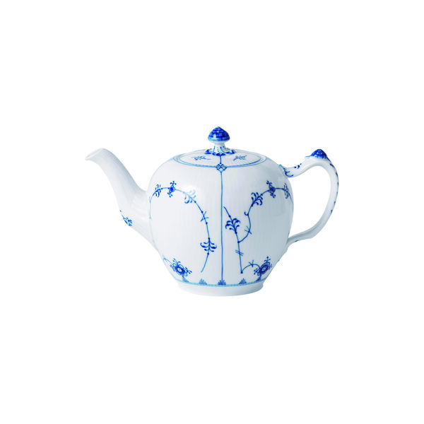 Blue Fluted Plain Teapot, Royal Copenhagen