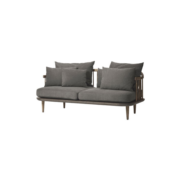 Fly SC2 2-seater Sofa, Hot Madison 093/smoked oiled oak, &Tradition