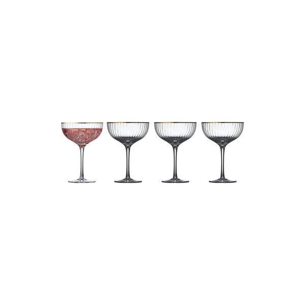 Palermo Gold Cocktail Glass 4 pcs, Lyngby Glas