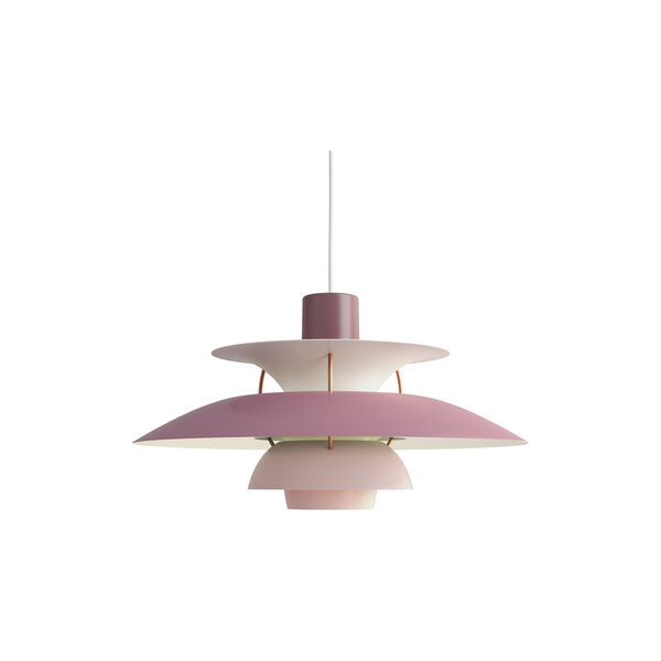 PH 5 Pendant, hues of rose, Louis Poulsen