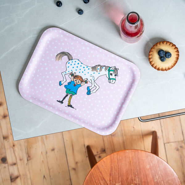Pippi and the horse tray, multicolour, Muurla