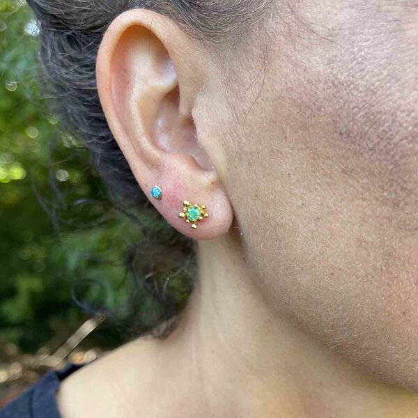 Winnie Studs, green, Nuni Copenhagen