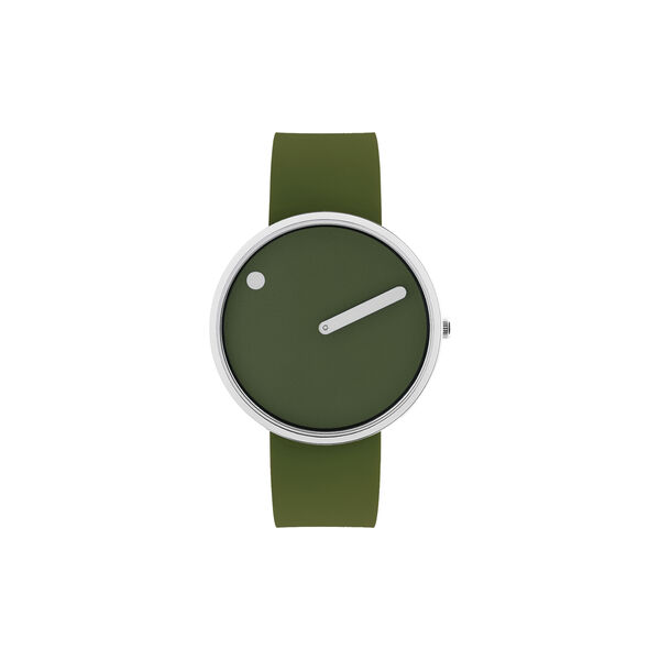 PICTO Wrist Watch, fresh olive/steel/fresh olive, Picto