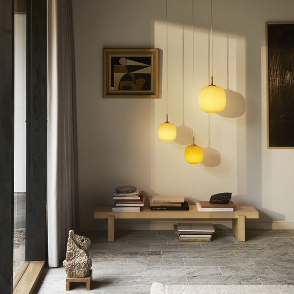 VL45 Radiohus Pendant, amber VL45 Radiohus Pendant, amber, Louis Poulsen