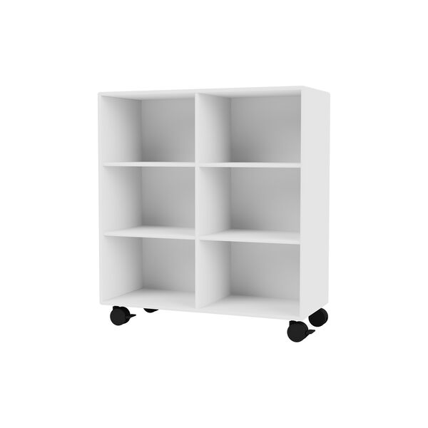 Montana 1113 Shelf with Wheels, 101 new white/black Montana 1113 Shelf with Wheels, 101 new white/black, Montana Furniture