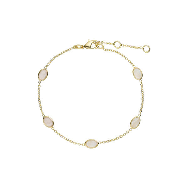 Jade | Gold-Plated/Rose Quartz | Bracelet, Pure by Nat