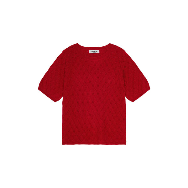 Christine T-Shirt, cherry red Christine T-Shirt, cherry red, CARE BY ME