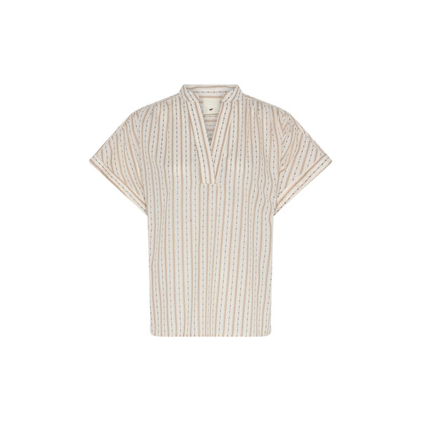 HMTavis blouse, khaki stripe, Heartmade