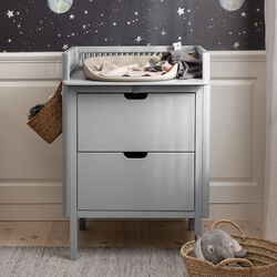 Sebra Changing Unit with Drawers, stone, Sebra