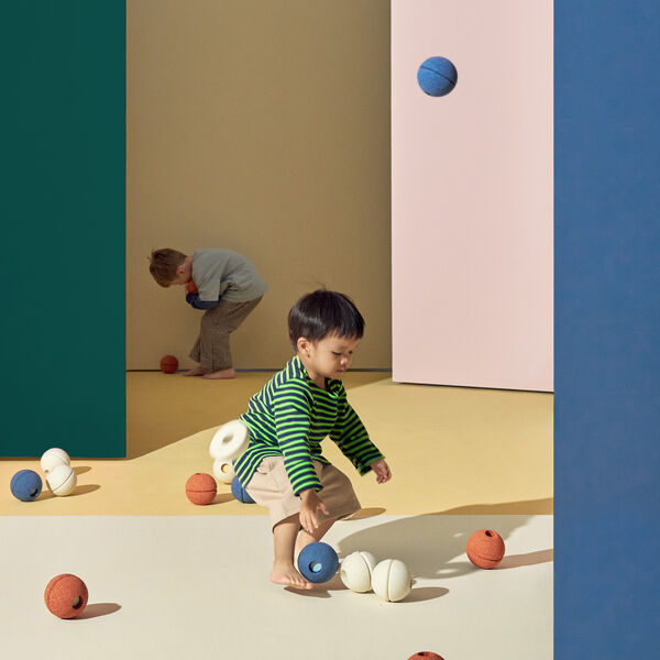 3 x Foam Balls, sand grey/honey yellow, MODU