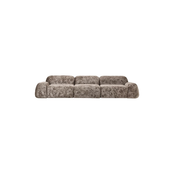 Wolke 4-seater Modular Sofa, teddy boucl&eacute; taupe, Westwing Collection