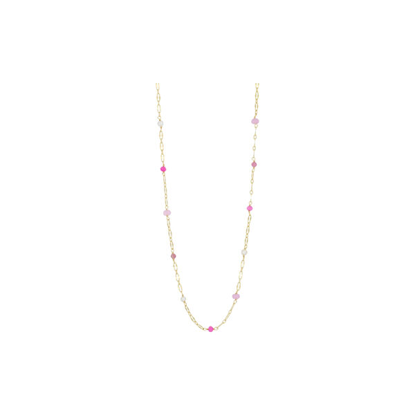 Lina necklace, pink purple, Pure by Nat