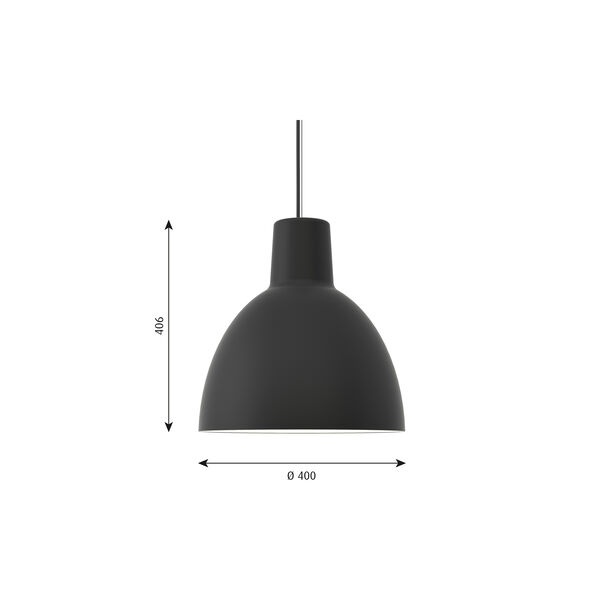 Toldbod 400 Pendant, black Toldbod 400 Pendant, black, Louis Poulsen