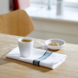 Napkin, green/white, Pillivuyt