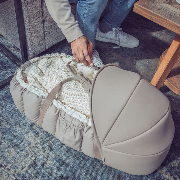 Hood for 3-in-1 Baby Nest, jetty beige, Sebra