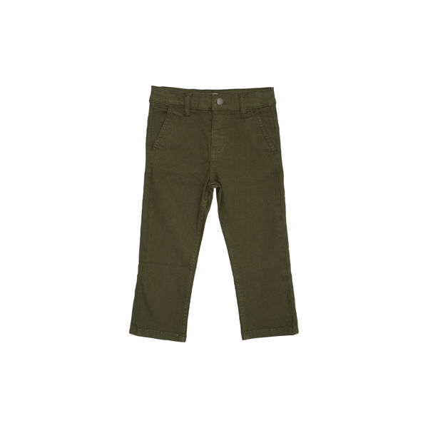 Twill Chinos Slim w. Stretch, dark green, Copenhagen Colors Organics