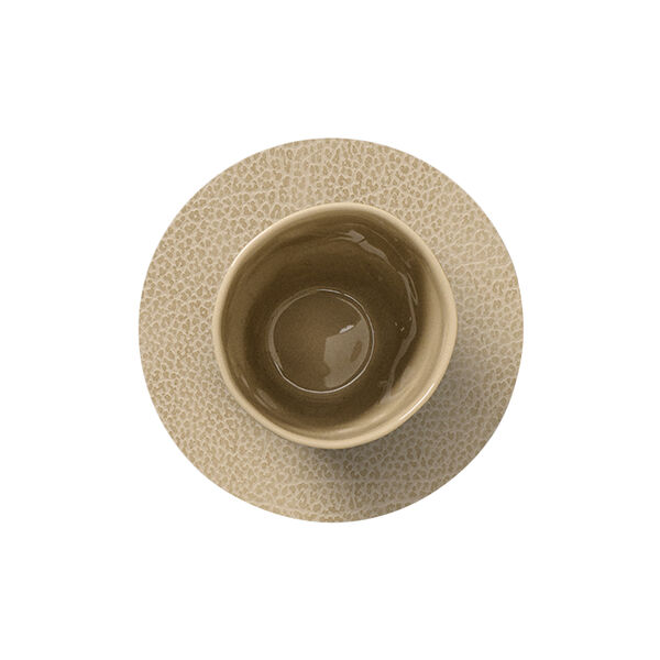 Hippo glass mat Circle, sand, LIND DNA