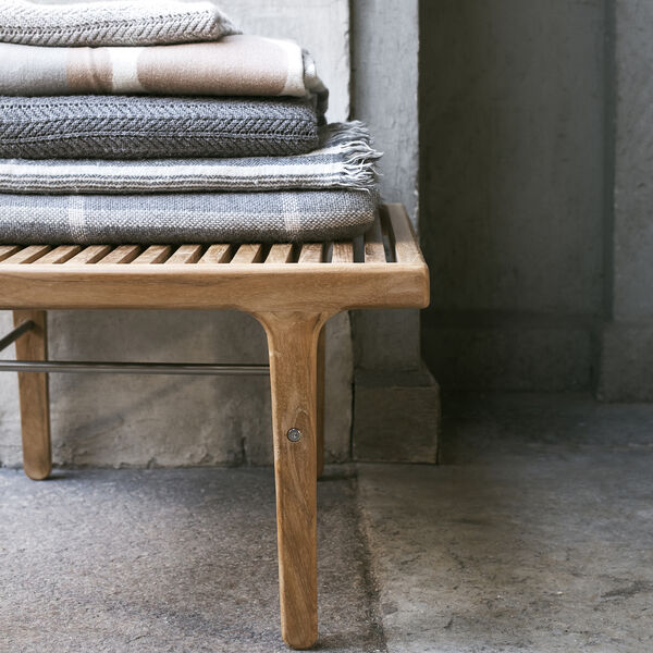 OUTDOOR RIB Low Bench, Sibast Furniture