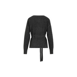 CC Heart EMMA wrap knit cardigan, dark grey melange, Coster Copenhagen